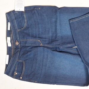 NEW! Skinnygirl "The Skinny" Crop Pull-On Mid-Rise Stretch Jeans, Indigo - TALL